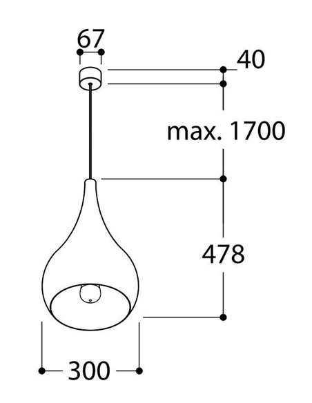 Tal Lighting DIMITRI E27 Hängelampe