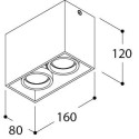 TAL DJANGO 2 ORIENTABLE GU10 plafondlamp
