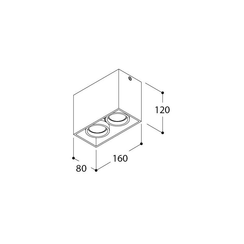 TAL DJANGO 2 ORIENTABLE GU10 plafondlamp