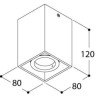 TAL DJANGO ORIENTABLE GU10 ceiling lamp
