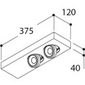 TAL DOMINO SFEROS 2x BEAUFORT CI MAINS DIMM plafondlamp