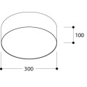 TAL FABIAN SM LED 300 DIMMABLE plafondlamp