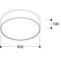 TAL FABIAN SM LED 400 DIMMABLE plafondlamp
