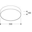 TAL FABIAN SM LED 500 plafondlamp