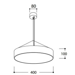 TAL FABIAN SUSP LED 400 DIMMABLE  suspension lamp