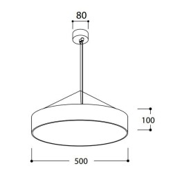 TAL FABIAN SUSP LED 500  suspension lamp