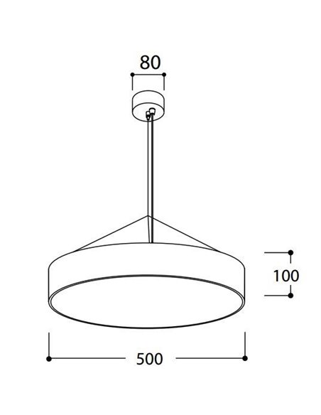 TAL FABIAN SUSP LED 500 hanglamp