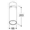 TAL FUNNEL ELBOW 150 CI MAINS DIMM ceiling lamp