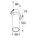 TAL FUNNEL ELBOW 150 RECESSED TORSION GU10 plafondlamp