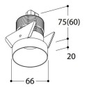 TAL FUNNEL EXO HALOLED LEAF inbouwspot