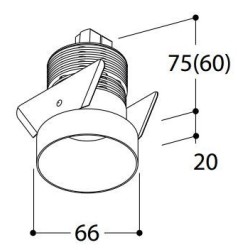TAL FUNNEL EXO LEAF recessed spot