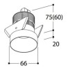 TAL FUNNEL EXO LEAF recessed spot