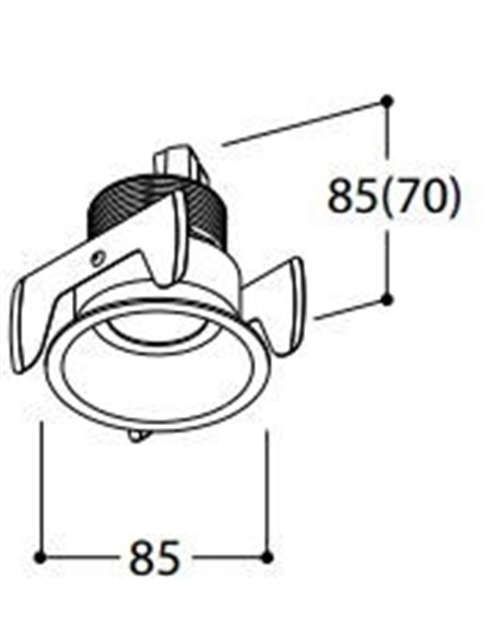 TAL FUNNEL FIX HALOLED LEAF inbouwspot