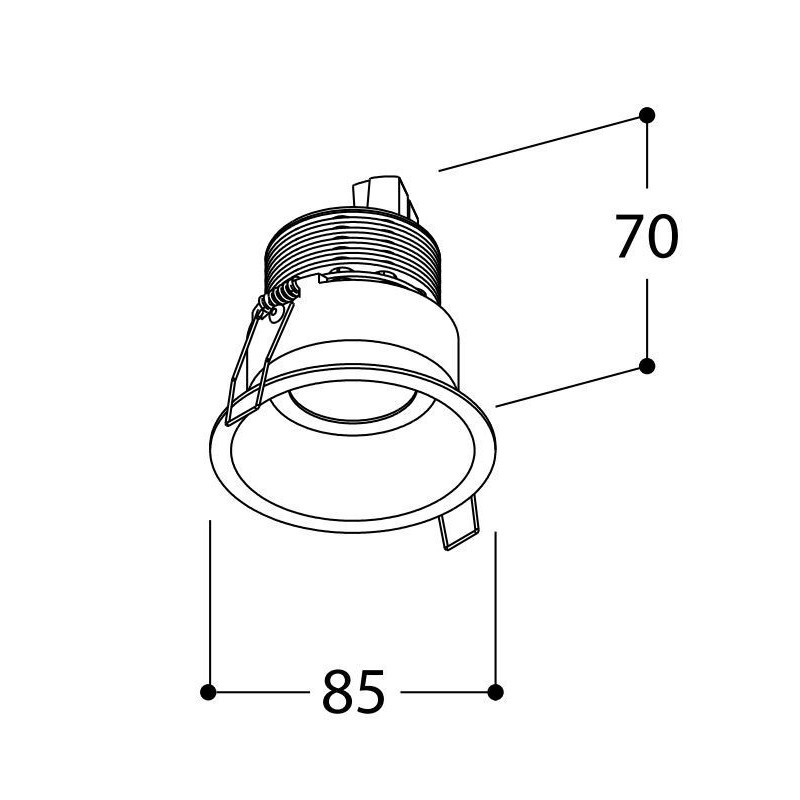 TAL FUNNEL FIX HALOLED TORSION inbouwspot