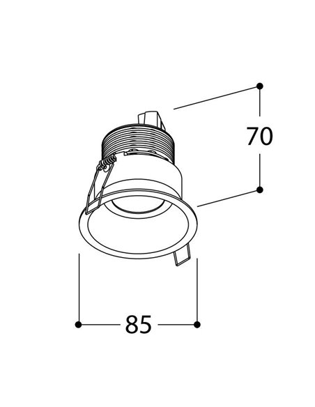 TAL FUNNEL FIX HALOLED TORSION inbouwspot