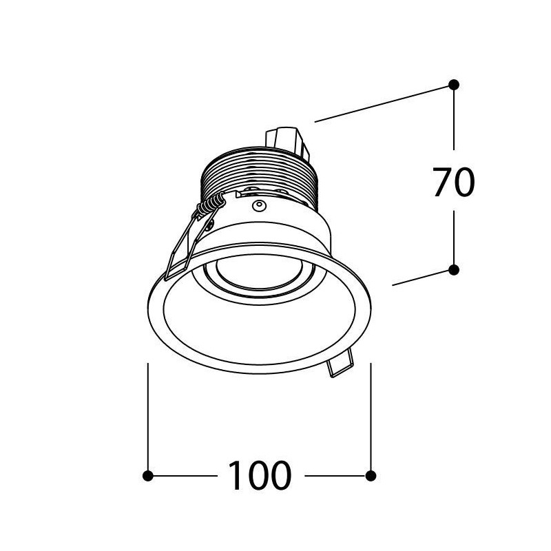 TAL FUNNEL FLEX HALOLED TORSION inbouwspot