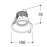 TAL FUNNEL FLEX HALOLED TORSION recessed spot