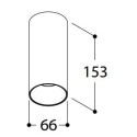 TAL FUNNEL ON 150 CI MAINS DIMM plafondlamp