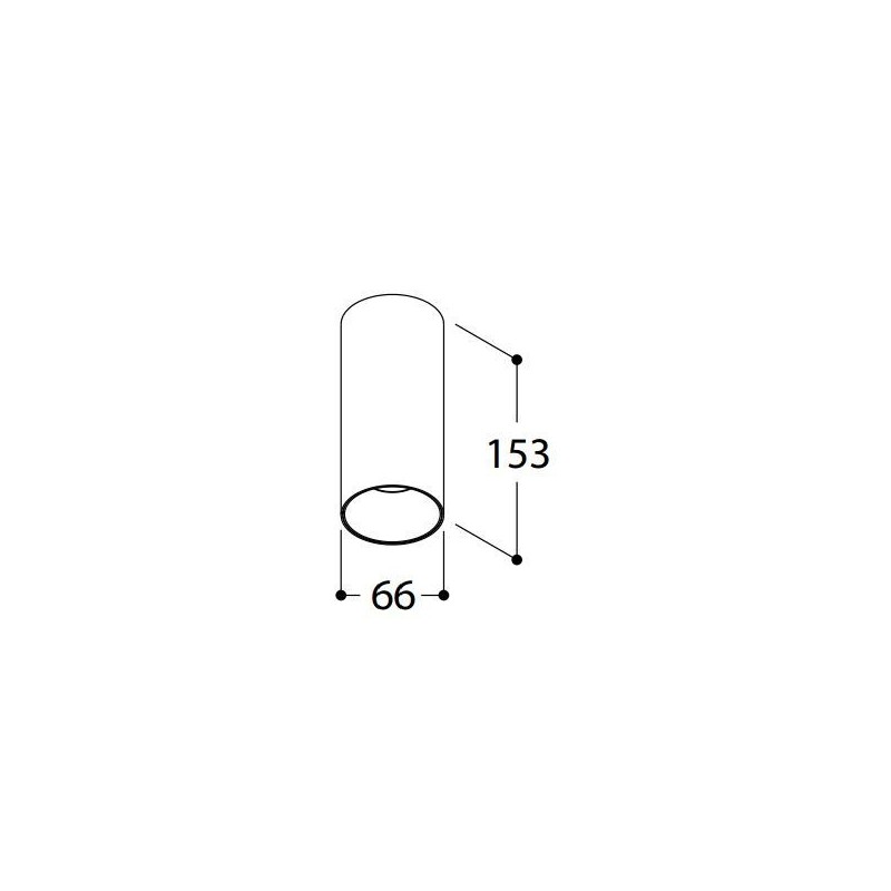 TAL FUNNEL ON 150 CI MAINS DIMM plafondlamp