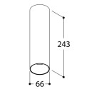 TAL FUNNEL ON 240 CI MAINS DIMM plafondlamp