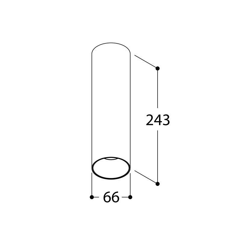 TAL FUNNEL ON 240 CI MAINS DIMM plafondlamp