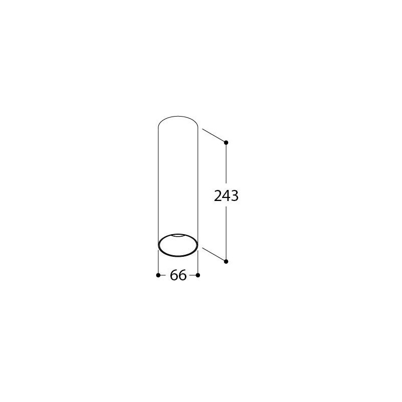 TAL FUNNEL ON 240 GU10 plafondlamp