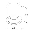 TAL FUNNEL ON SPLASH CI MAINS DIMM plafondlamp