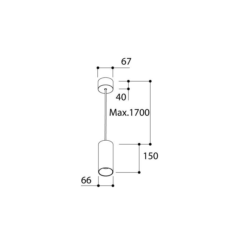 TAL FUNNEL SUSPENSION 150 GU10 hanglamp