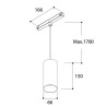 TAL FUNNEL SUSPENSION 150 TRACK 48V track lighting