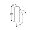 TAL FUNNEL WALL DOUBLE WC wandlamp