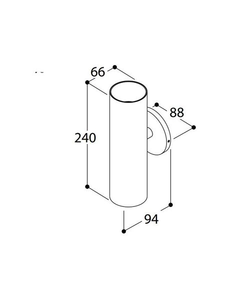 TAL FUNNEL WALL DOUBLE WC wandlamp