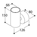 TAL FUNNEL WALL SINGLE CI MAINS DIMM wandlamp