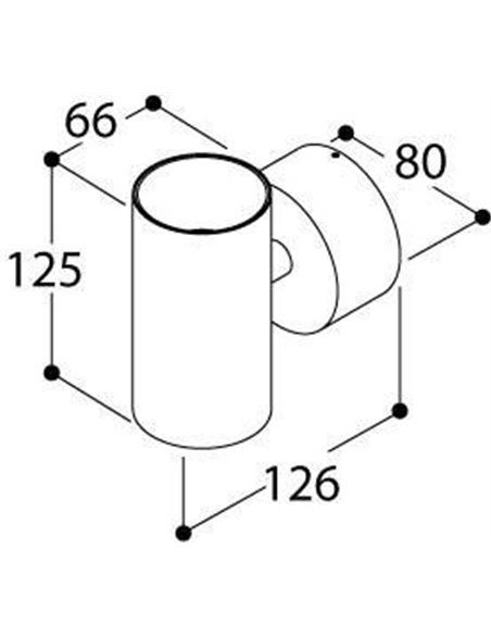 TAL FUNNEL WALL SINGLE GU10 wandlamp