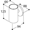TAL FUNNEL WALL SINGLE WC wandlamp