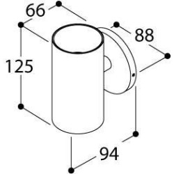 TAL FUNNEL WALL SINGLE WC wall lamp