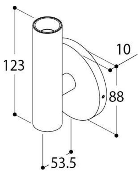 TAL HABANA SINGLE BEAM BASE WC wandlamp