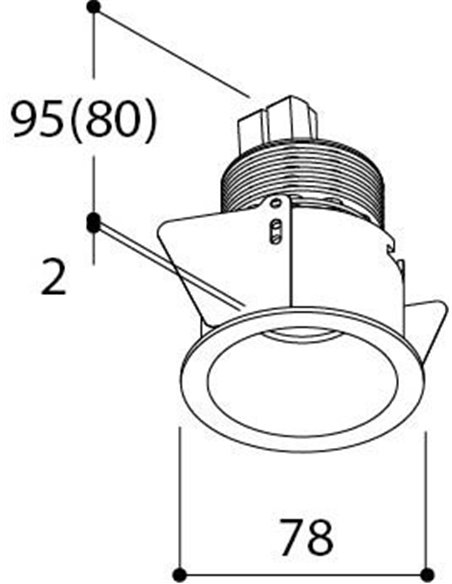 TAL HELAX 70 HALOLED LEAF inbouwspot