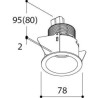 TAL HELAX 70 HALOLED LEAF recessed spot