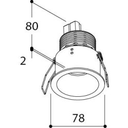 TAL HELAX 70 HALOLED TORSION recessed spot
