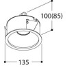 TAL HELAX SML BEAUFORT² LEAF FLOOD recessed spot