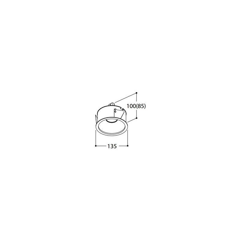 TAL HELAX SML BEAUFORT² LEAF SPOT inbouwspot