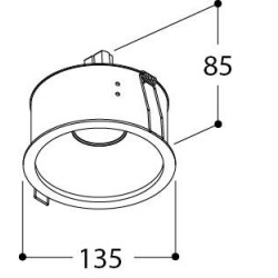 TAL HELAX SML BEAUFORT² TORSION FLOOD recessed spot