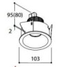 TAL HELAX SML HALOLED LEAF recessed spot