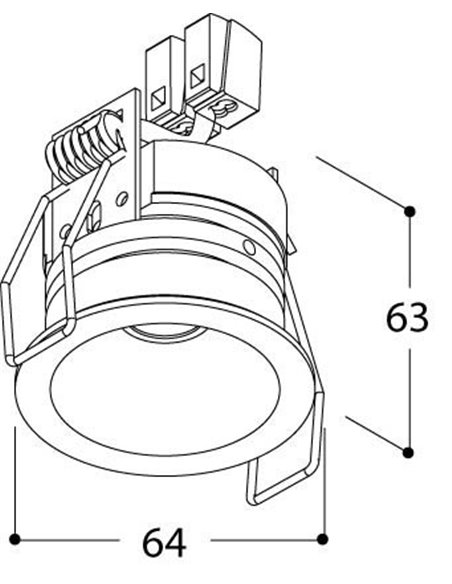 TAL HELAX SML IP20 TORSION inbouwspot