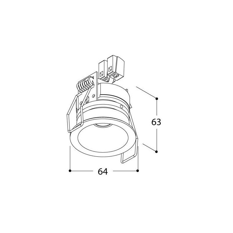 TAL HELAX SML IP54 TORSION inbouwspot
