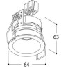 TAL HELAX SML IP54 TORSION recessed spot