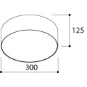 TAL HUBBLE 300 Surface Mounted plafondlamp