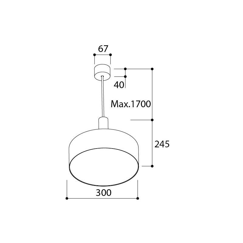 TAL HUBBLE 300 Suspended hanglamp