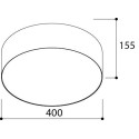 TAL HUBBLE 400 Surface Mounted plafondlamp