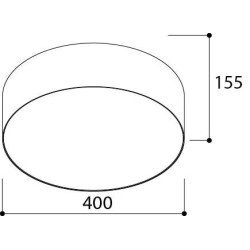 TAL HUBBLE 400 Surface Mounted ceiling lamp